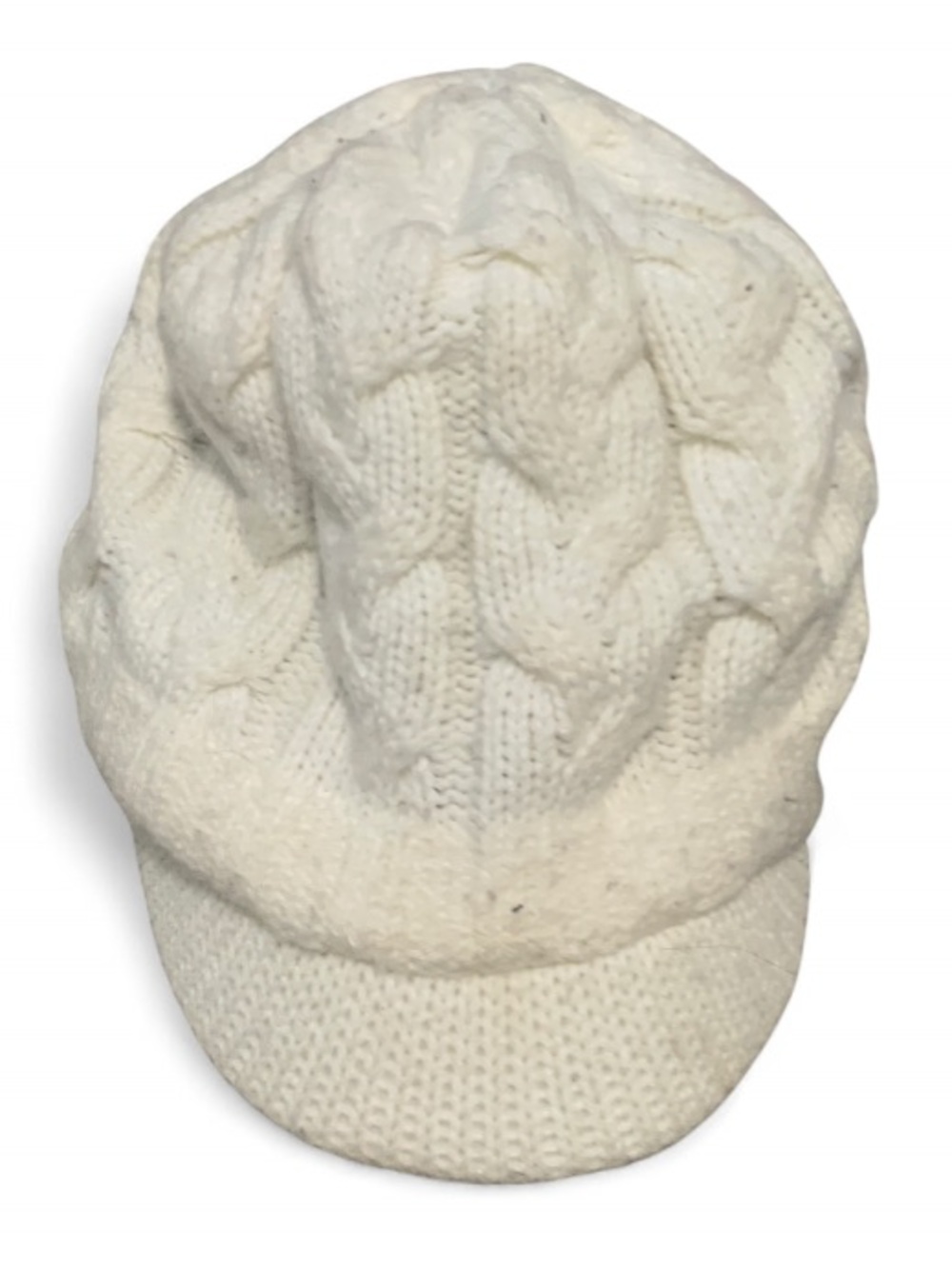 Adidas White Cable Knit Sweater Hat